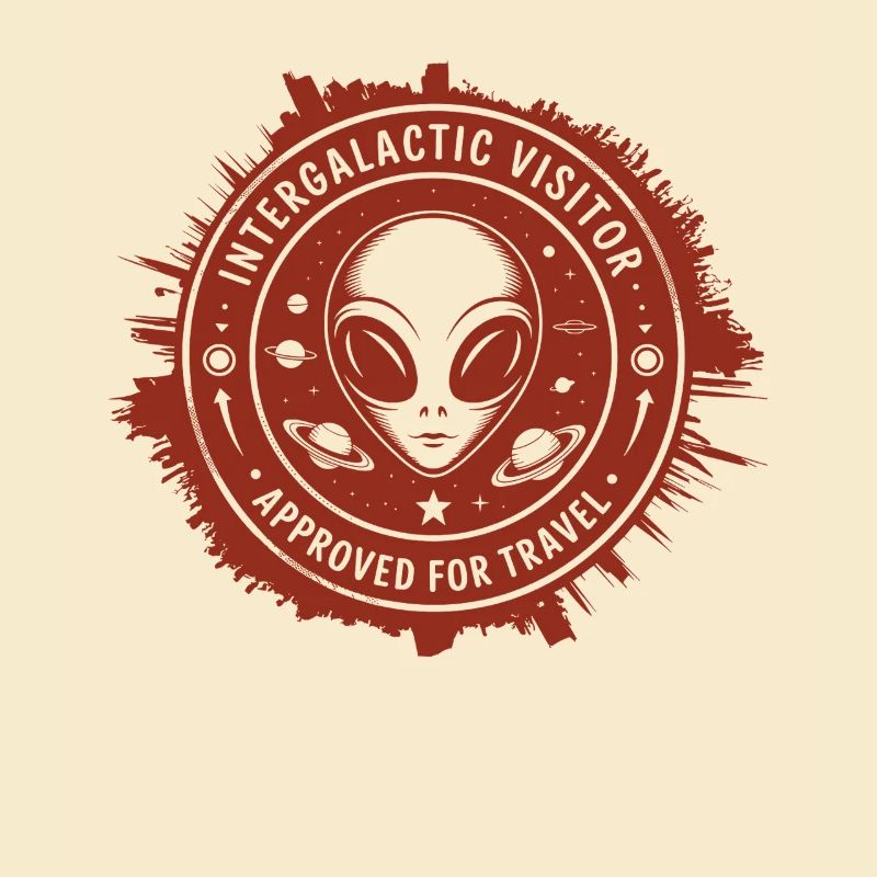Visiteur intergalactique – Conception de timbres depuis l’espace