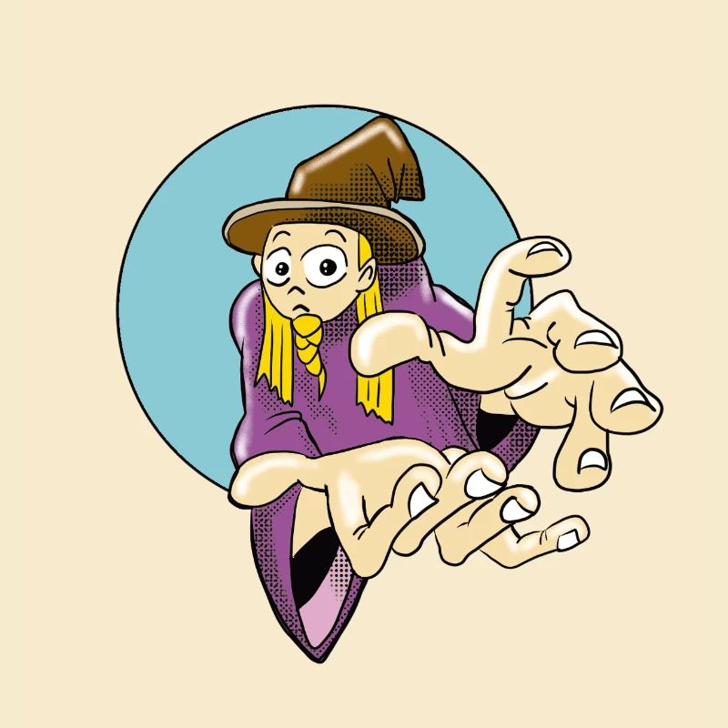 Fordernder Zauberer Illustration