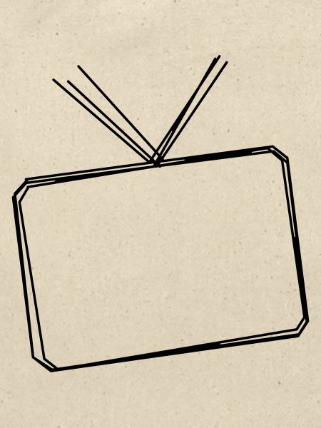 Fernseher handgezeichnet