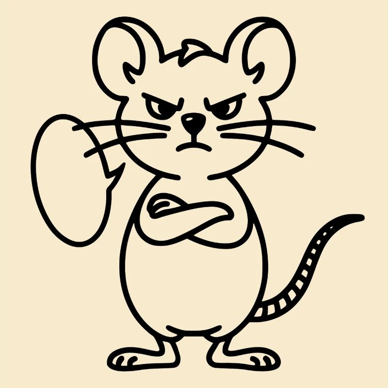Mouse with speech bubble to personalize