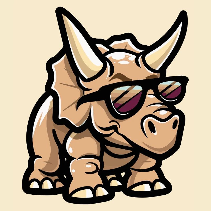 Dinosaurier triceratops Comic Cool