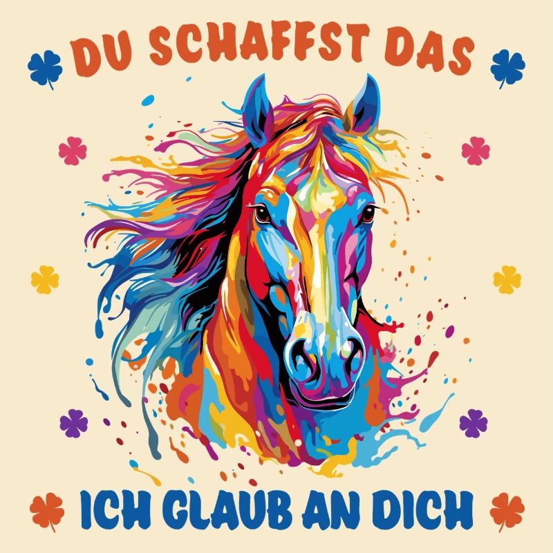 Du schaffst das! Ich glaub an dich - Pferd Reiter