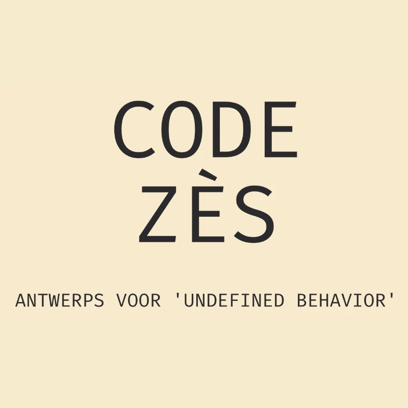 Antwerp: "Code Zès!" – Tech Dialect Shirt