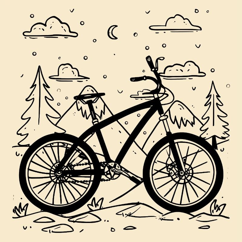 Style de bande dessinée VTT