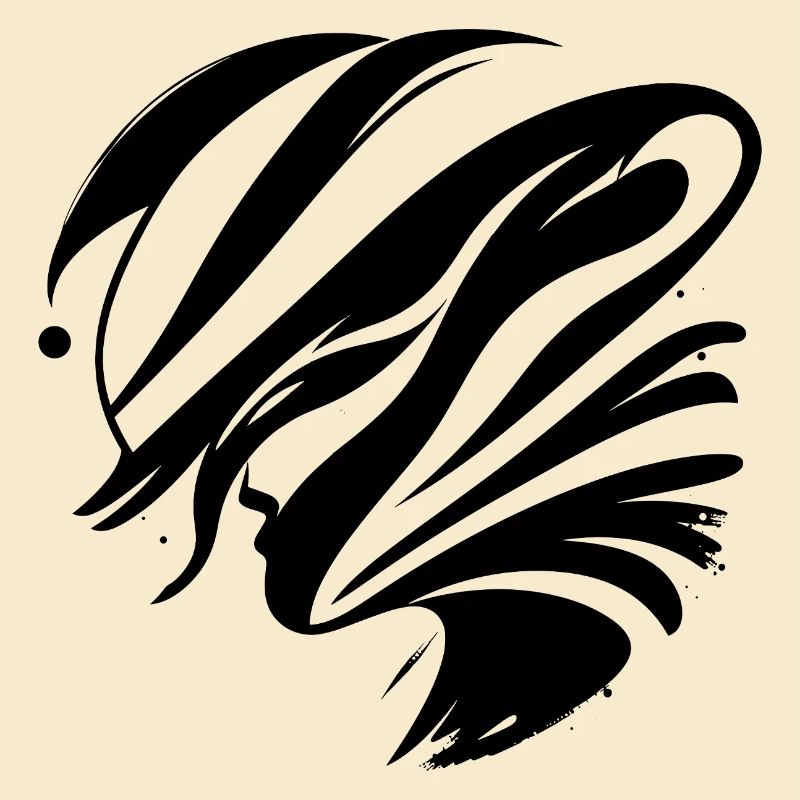 Visage abstrait - Élégant
