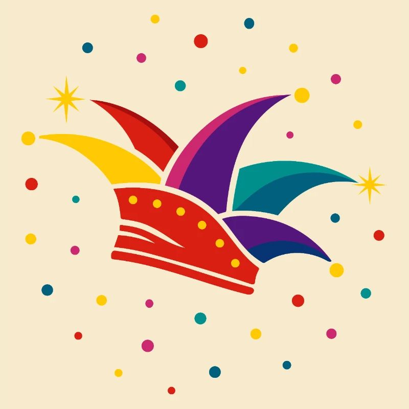 Fool's Cap with Confetti – Carnival & Carnival