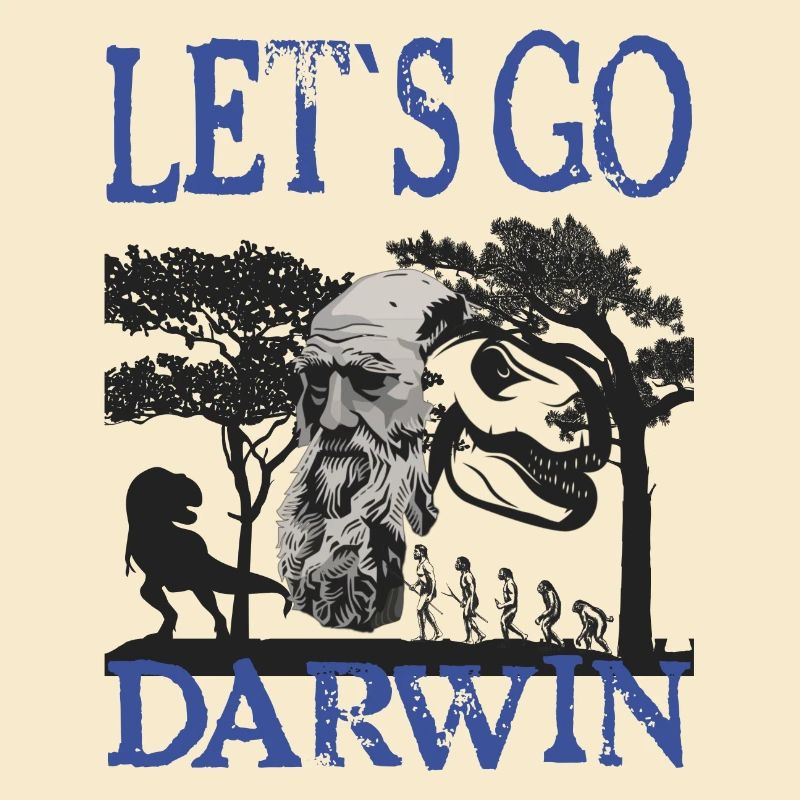 Idée cadeau textile Charles Darwin Evolution