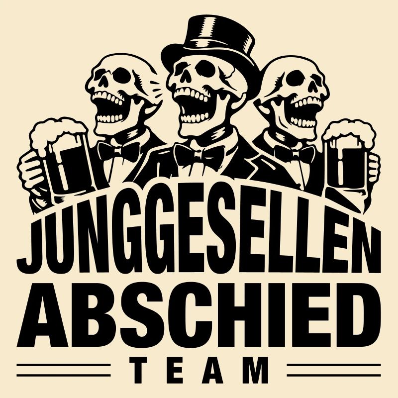 Équipe de Bachelor Party Bière Skeleton