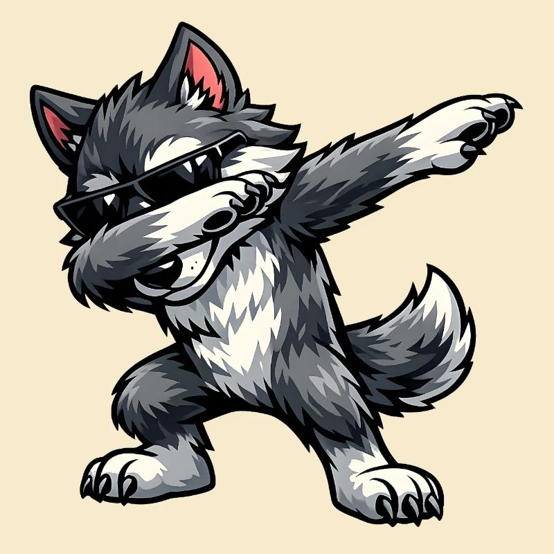 Dabbing Wolf