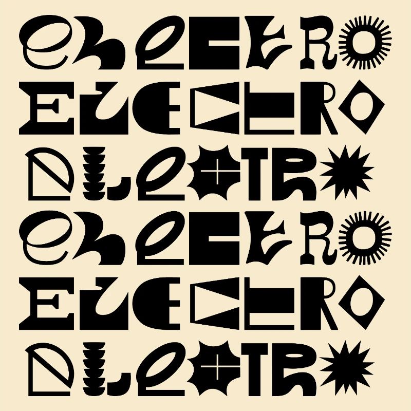 Conception de logo typographique de musique électro