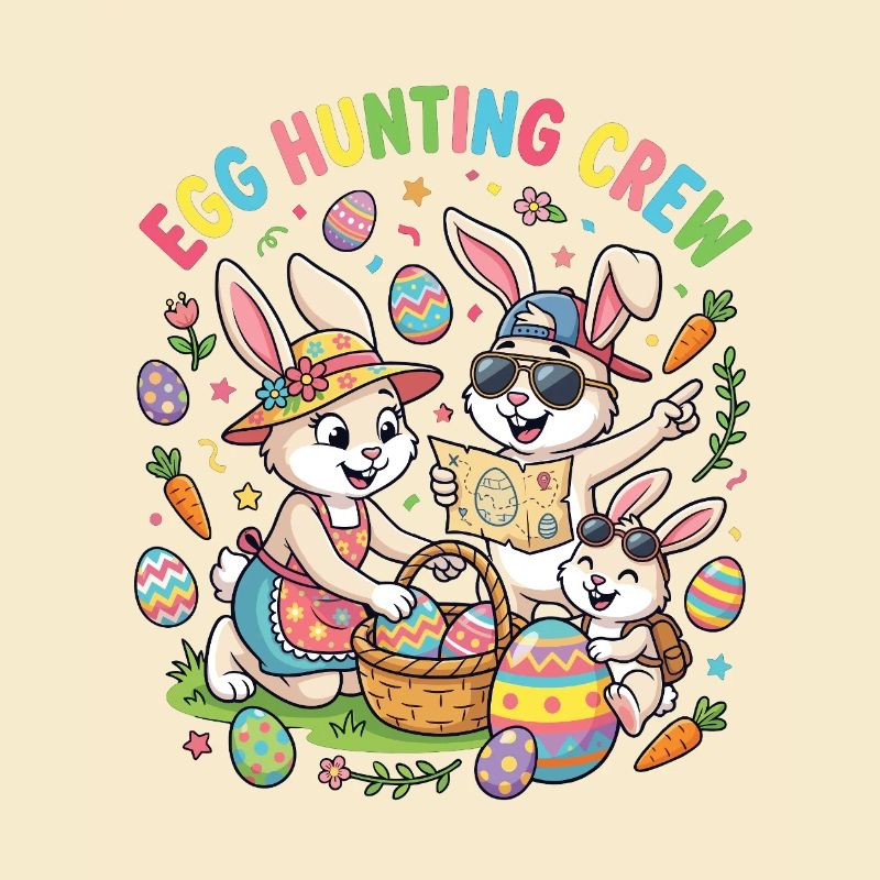 Famille Hoster Bunny - Collecteur d’œufs