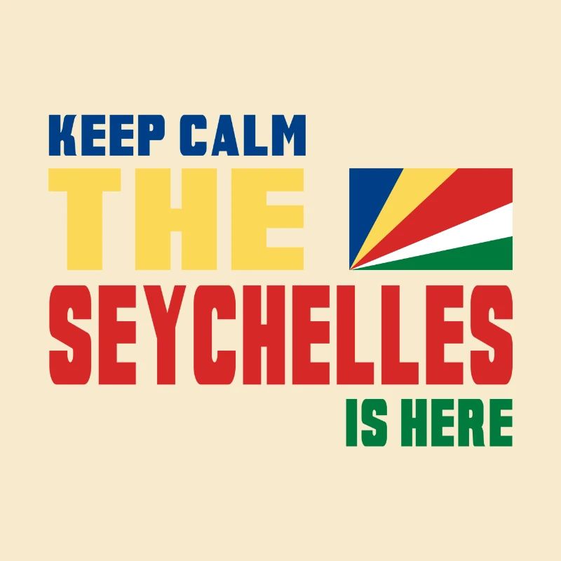 Keep Calm Seychelles design / gift flag