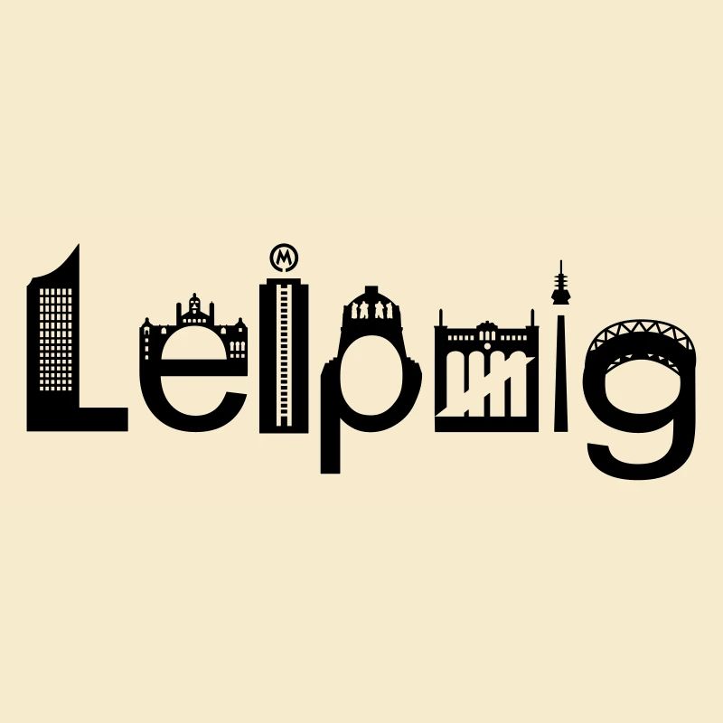 Skyline de Leipzig avec points de repère