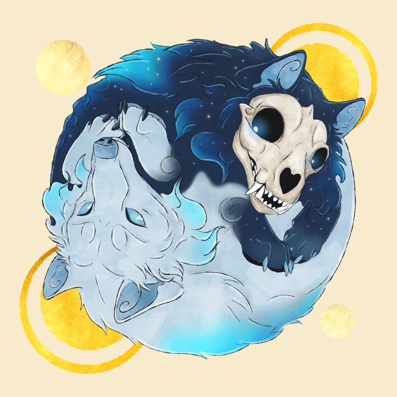 Blue Ink Spirits - Tao Wolves Shadow & Light 2