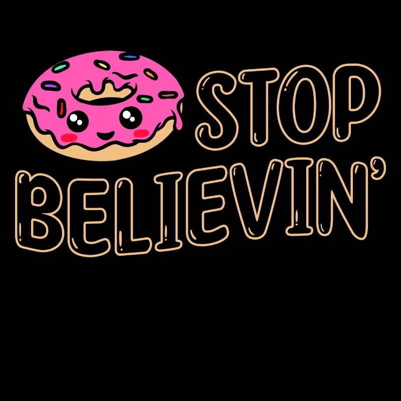 Süßigkeiten Naschen Statement Lecker Donut