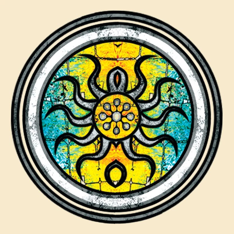 Abstract Octopus with Mandala Pattern