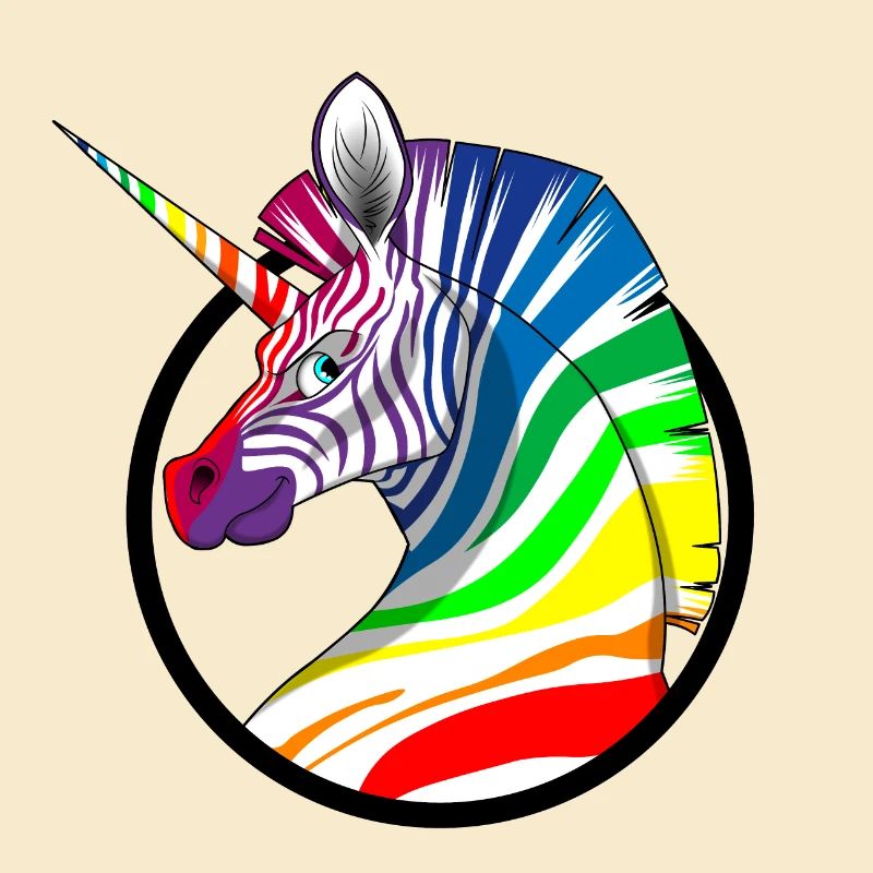 Rainbow Unicorn Zebra