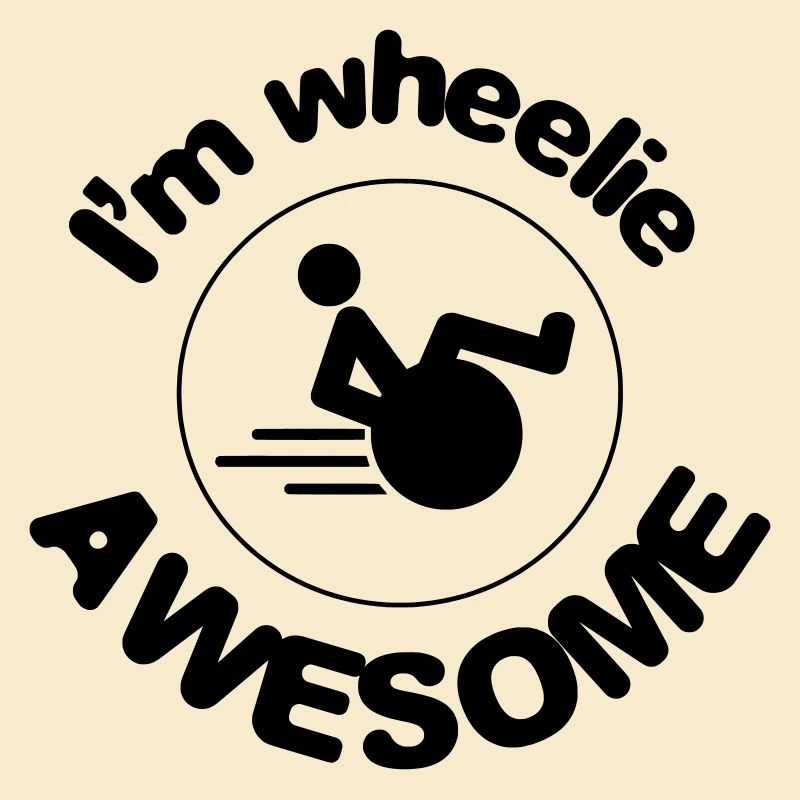 Ich bin ein toller Wheelie. Ich bin ein großartiger Roller*