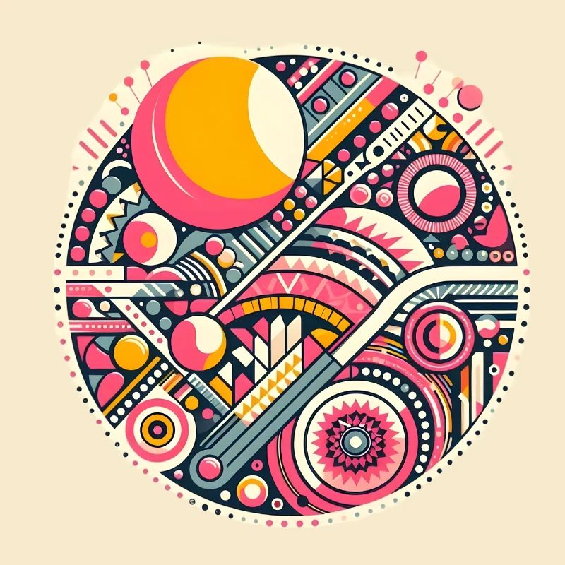 Neon Geometry — Orbit Bloom