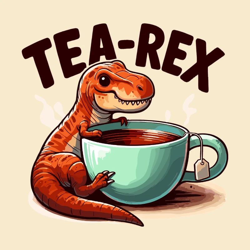 Tea Rex Tea Rex Tea Drinker Gift