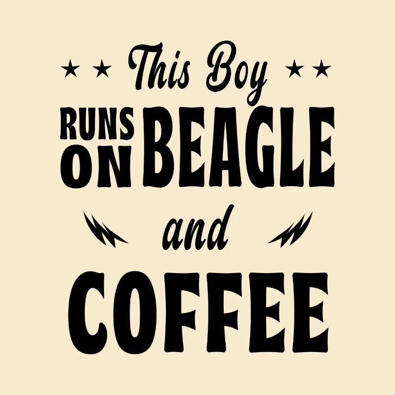 Ce design de café Beagle pour garçon