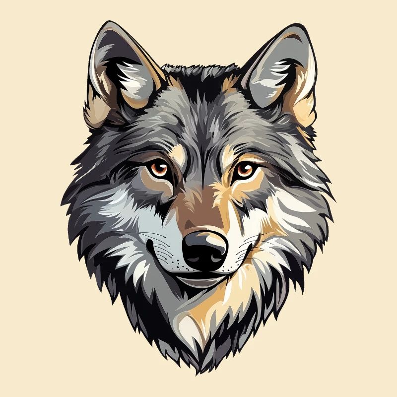 Wolfskopf, wilder Wolf, Wolfsrudel