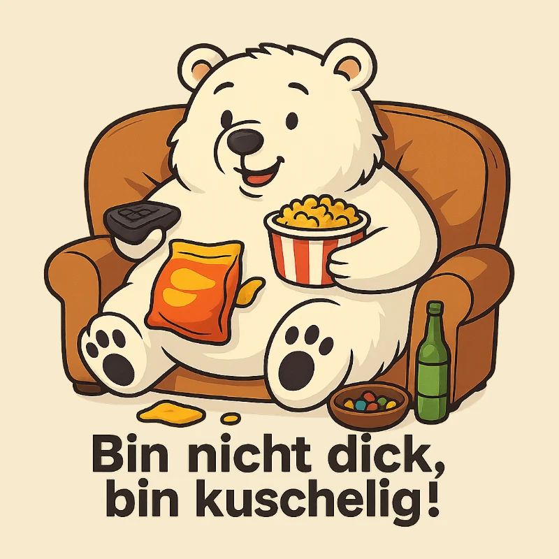 Dicker Eisbär - Bin nicht dick, bin Kuschelig!