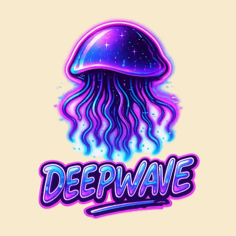 Conception de méduse néon Deepwave