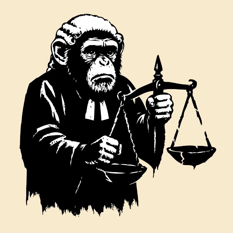 Monkey judge pulls scales down