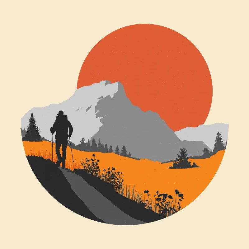 Mountain hike, hiker gift idea