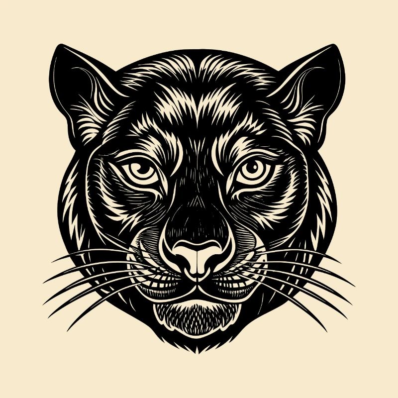 Visage de panthère