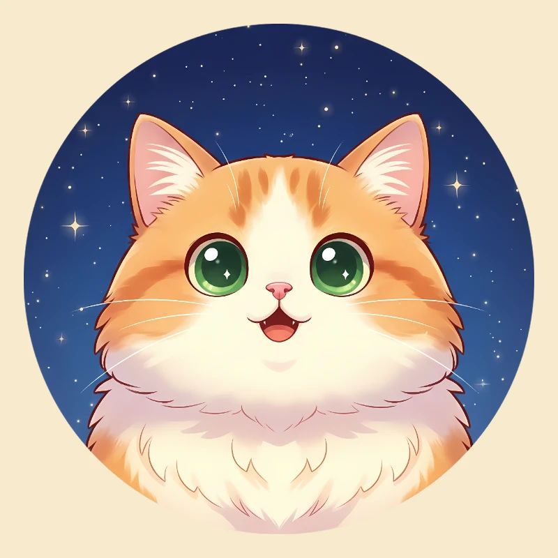 Starry Night Kitten