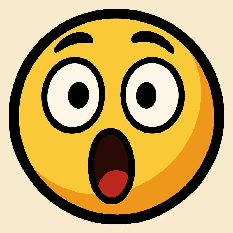 Scared Emoticon Pronounced Face