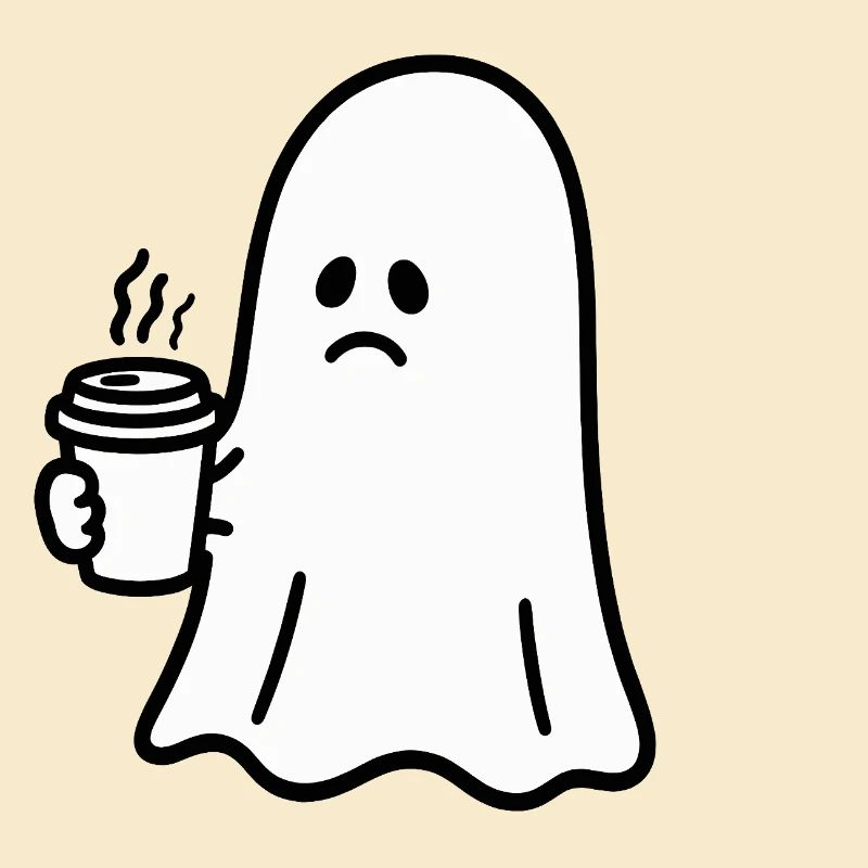 Geist Kaffee Halloween Süßes oder Saures