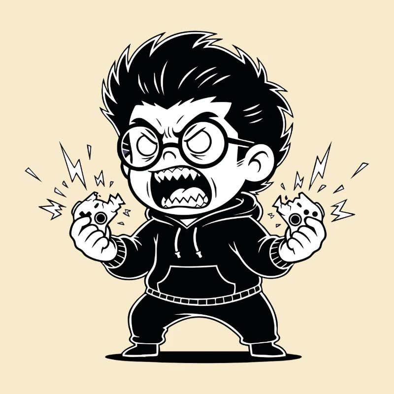 Gamer Anger Controller Broken Rage