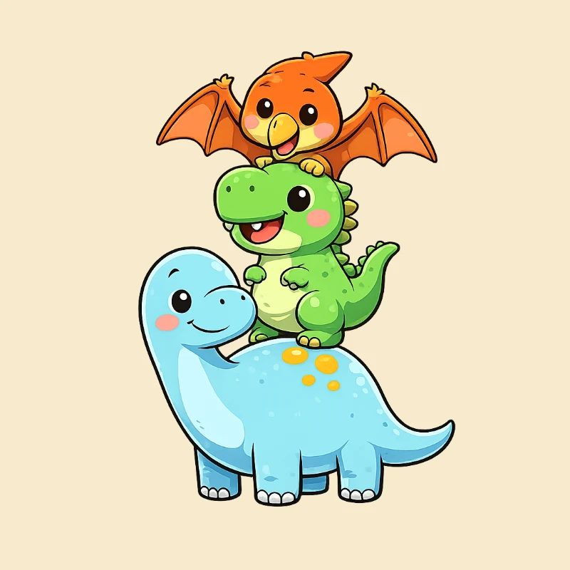 Brontosaurus T-Rex Pterodactyl