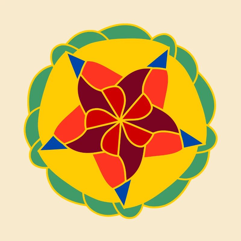Geometrisch Helles Mandala