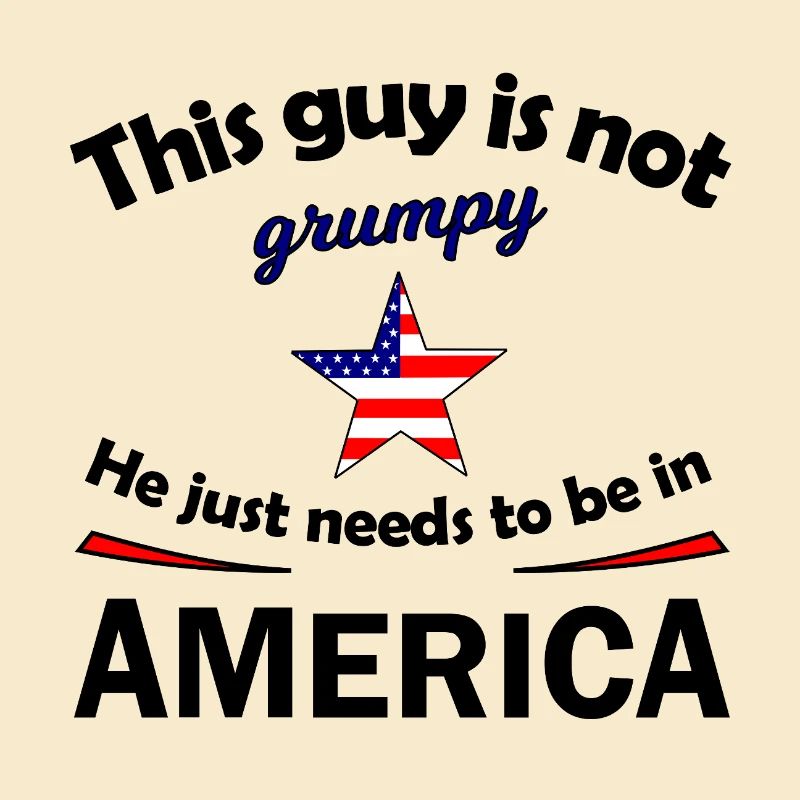 Grumpy Star mit US Flaggenstern