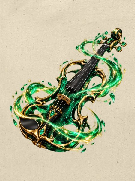 Smaragdgrüne Arkane Violine