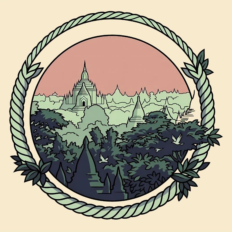 Pagode Comic-Style