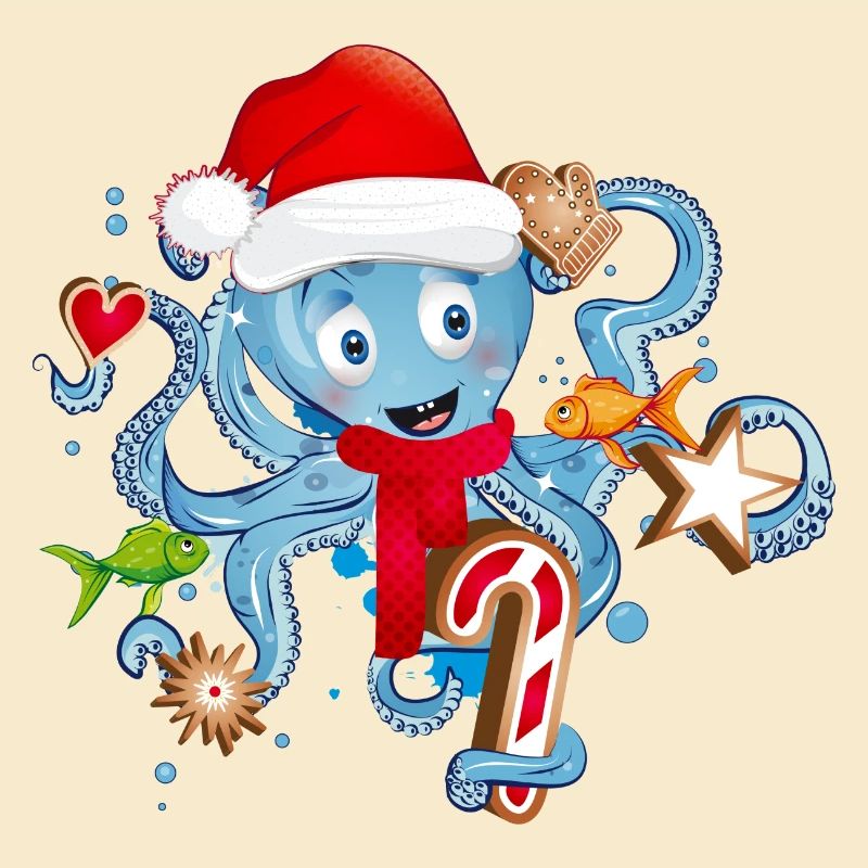 Octopus s’amuse et des biscuits pour Noël