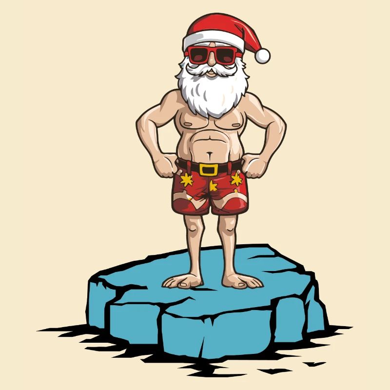 Weihnachtsmann Eisscholle