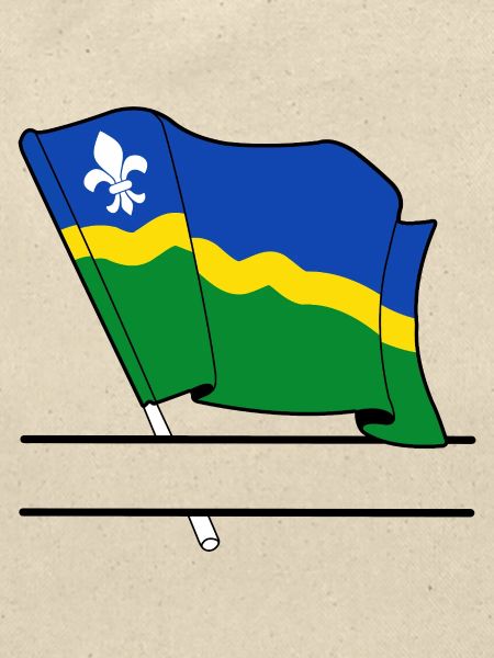 Flagge Flevoland Textbanner