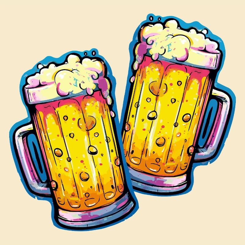 Bier Comic Bierglas
