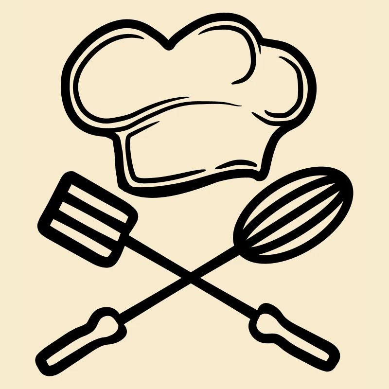 stirrer turner 2 emblem chef hat hat chef ko