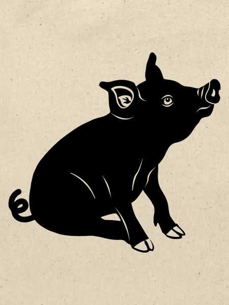 Schweinssitz-Logo Schattenbild