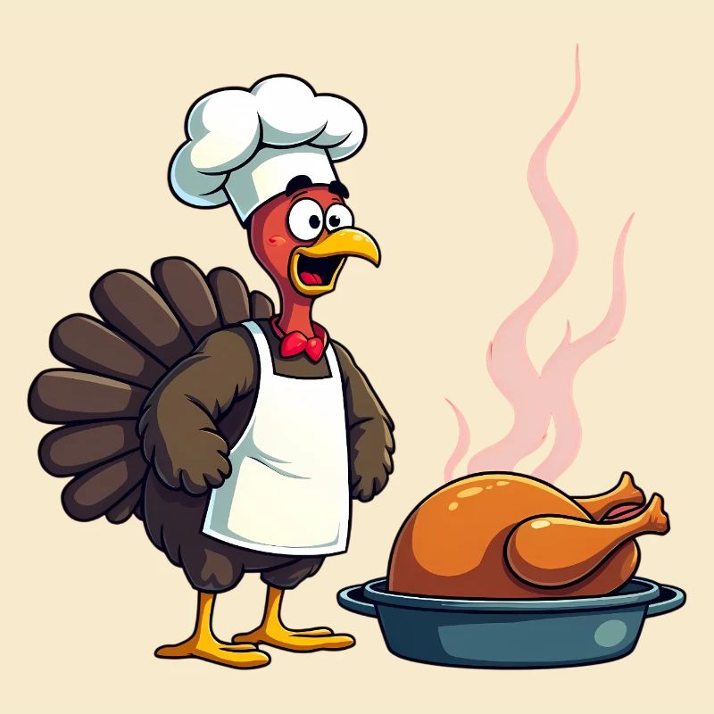Cuisinier de dinde de Thanksgiving