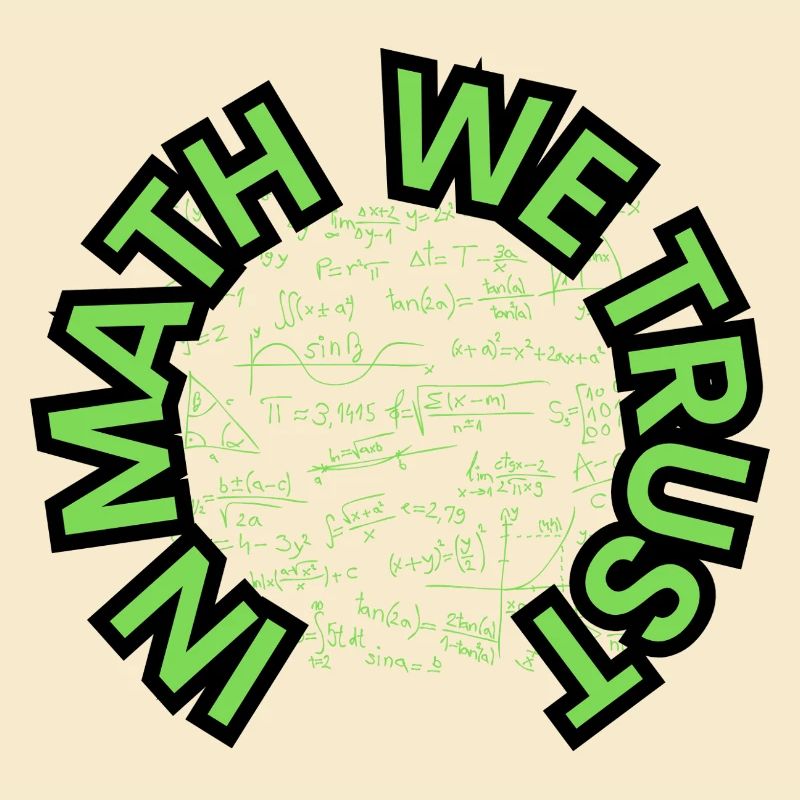 In Math We Trust - Mathe - Design