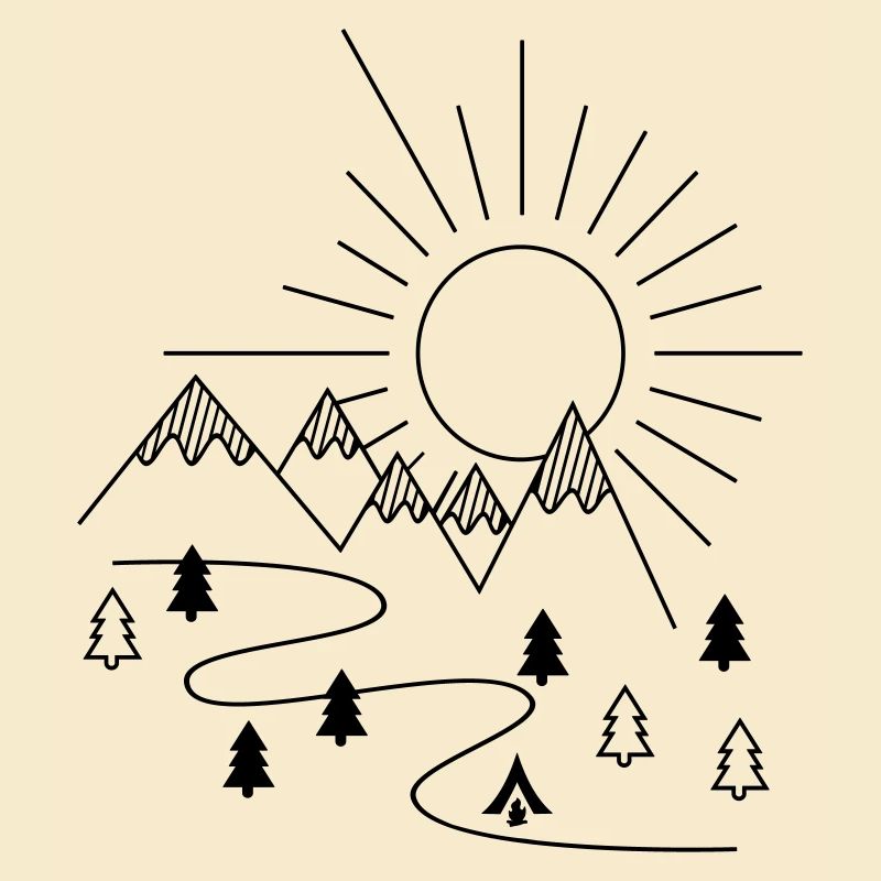 Camping in the mountains