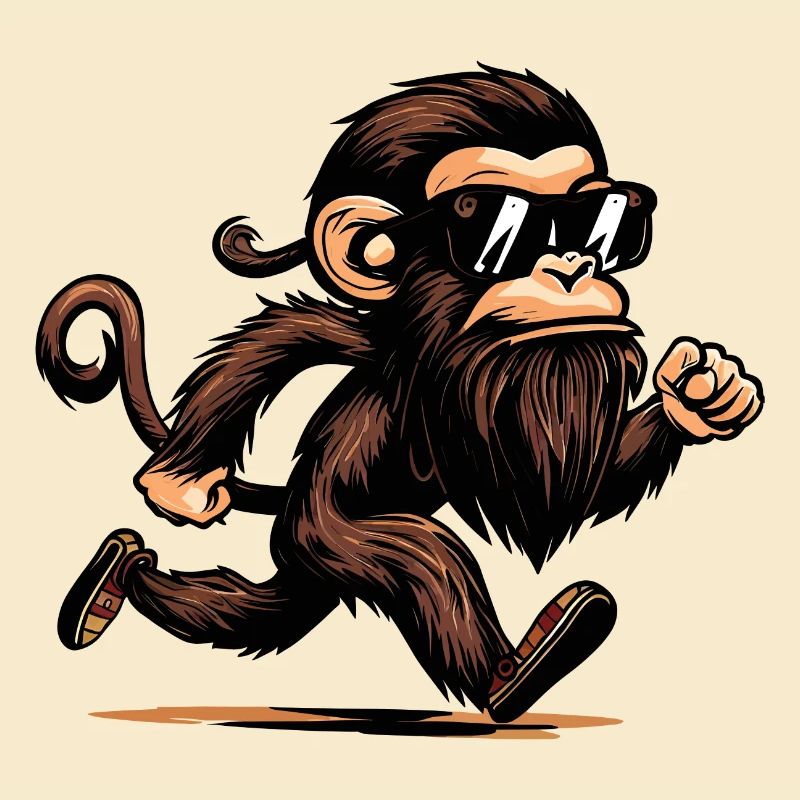 Singe en cours d’exécution